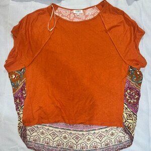 Umgee orange patterned top G